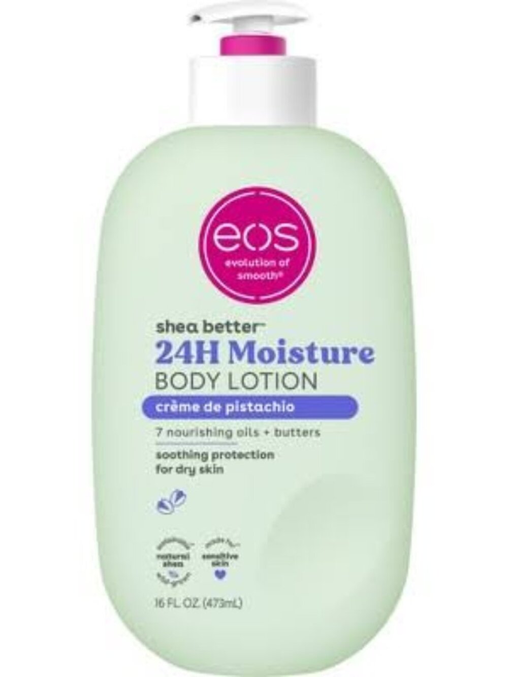 LIMITED EDITION USED ONCE eos Shea Better Body Lotion Crème de Pistachio
